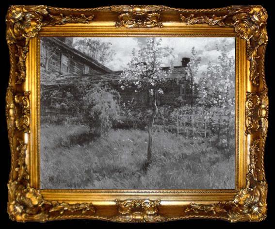 framed  Childe Hassam Scheunenhof, ta009-2